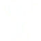 Icono de un trofeo con estrellas usado por Strendus para Insignias y Trofeos