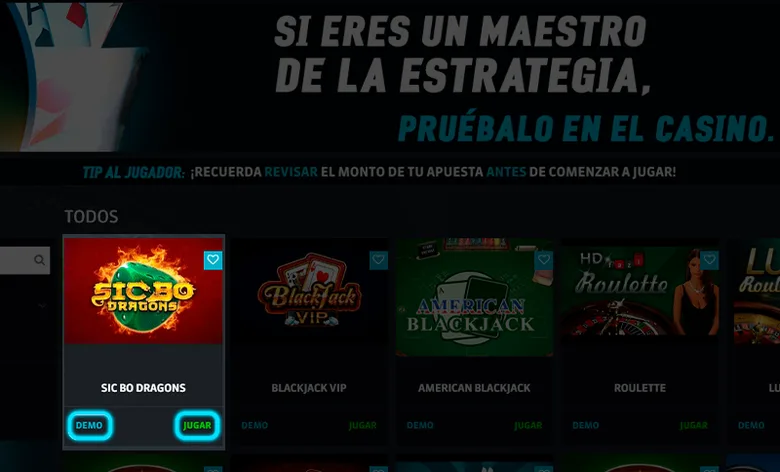 Lobby de casino de Strendus con una lista de mesas y tragamonedas — imagen publicada por la marca, obtenida el 2026-08-08